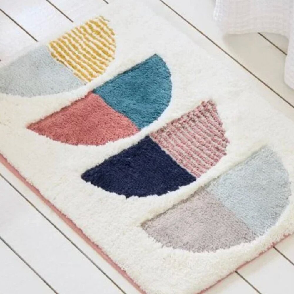 West Elm Half Moon Bath Mat - NEW
